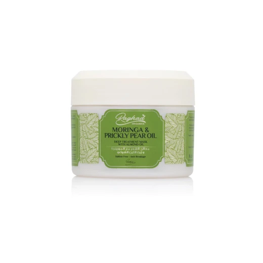 Raghad Organics Moringa & Prickly Pear Hair Treatment 500ml, Restores Shine & Elasticity